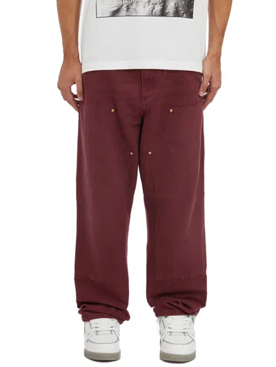Carhartt Wip Double Knee Trousers In Pink