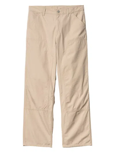 Carhartt Wip Double Knee Trousers In Brown
