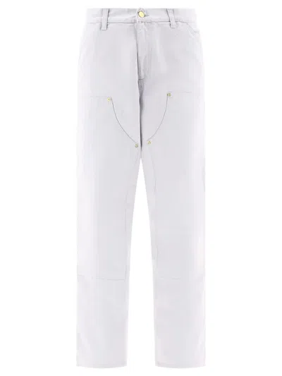 Carhartt Wip "double Knee" Trousers In White