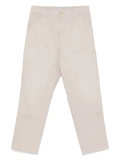 Carhartt Wip Double Knee Trousers In Sand