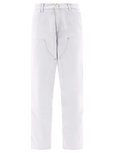 Carhartt Wip "double Knee" Trousers In Brown
