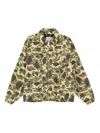 Carhartt Wip Duck Detroit Organic Cotton Jacket In Green