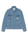 Carhartt Wip Duck Helston Denim Jacket In Blue