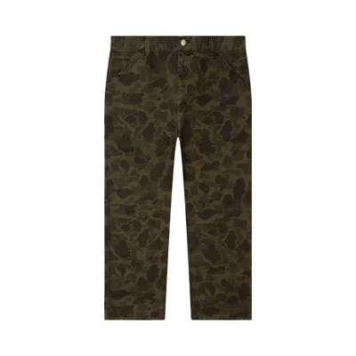 Pre-owned Carhartt Wip Duck Single Knee Pant 'camo Duck Green/office Green' | Multi-color | Men's Size L