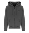 Carhartt Wip Duster Script Black Hoodie In Gray