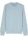 Carhartt Duster Script Sweatshirt In 0w9.gd Misty Sky Garment
