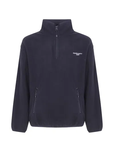 Carhartt Wip Edmore Half-zip Sweatshirt For Men In Blue