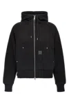Carhartt Wip Hooded Eldon Jacket Sweatshirt In Black