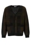 Carhartt Wip Embroidered Acrylic Blend Everson Cardigan In Brown