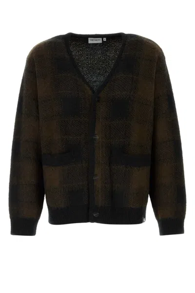 CARHARTT CARHARTT WIP EMBROIDERED ACRYLIC BLEND EVERSON CARDIGAN