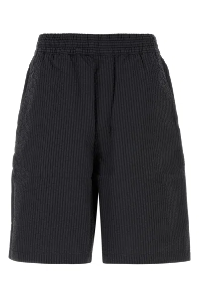 Carhartt Wip Embroidered Cotton Toland Short In Black