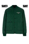 Carhartt Alumni Quilted Jacket With Embroidered Logo Detail In Green