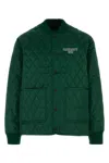 Carhartt Alumni Quilted Jacket With Embroidered Logo Detail In Green