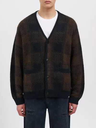 Carhartt Wip Everson Alpaca Blend Cardigan In Brown
