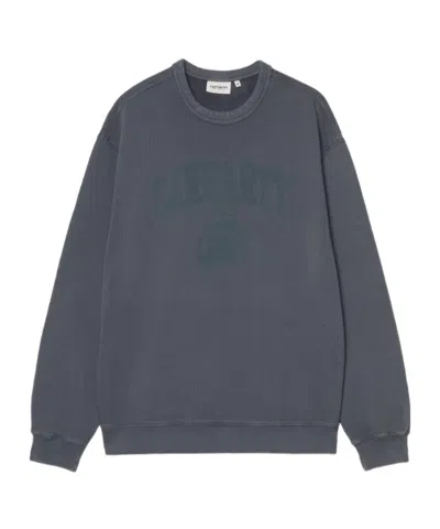 Carhartt Wip Faded Pond Corps Sweatshirt In Gray