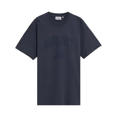 Pre-owned Carhartt Wip Faded Pond Corps T-shirt 'deep Night' | Black | Men's Size Xl