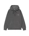 Carhartt Wip Felpa Hooded Nelson Graphite In Gray