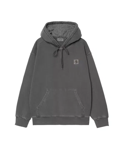 Carhartt Wip Felpa Hooded Nelson Graphite In Gray