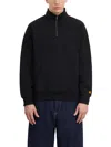 Carhartt Wip Felpa Mezza Zip Chase In Black