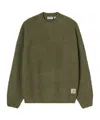 Carhartt Work In Progress Firth Oversize Ribbed Crewneck Sweater In Green