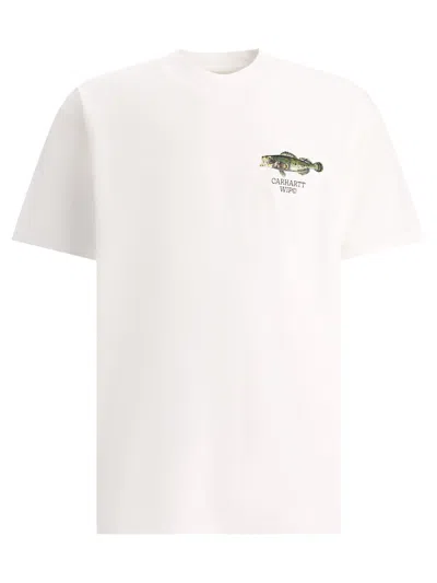 Carhartt Wip "fish" T Shirt In Neutral