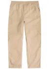 Carhartt Wip Flint Cotton Trousers In Beige