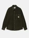 Carhartt Rhodes Long-sleeve Corduroy Shirt In Green