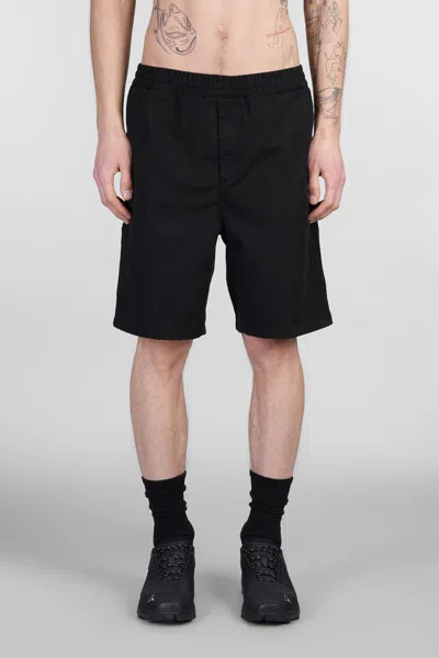 Carhartt Wip Flint Short Shorts In Black