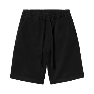 Pre-owned Carhartt Wip Floyde Short 'black (garment Dyed)' | Men's Size M