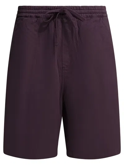 Carhartt Wip "floyde" Sweatpants Short In Purple