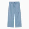 Carhartt Wip Frosted Bleu Garrison Pants In Blue