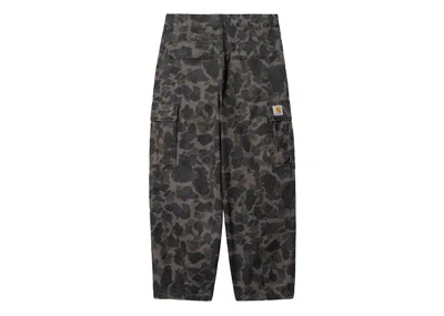 Pre-owned Carhartt Wip Garment Dyed Twill Cole Cargo Pant In Grey Duck Camo
