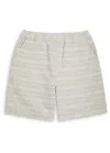 Carhartt Work In Progress Gellar Cotton Jacquard Shorts In Gray