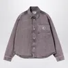 Carhartt Georgia Logo Patch Denim Jacket In Gray