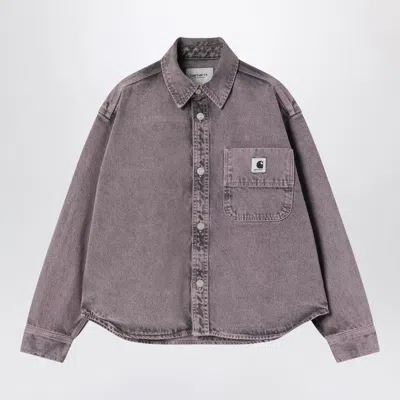 CARHARTT CARHARTT WIP  GEORGIA SHIRT JACKET BLACK/HYDRANGEA