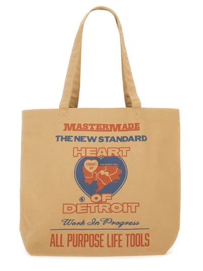 Carhartt Wip Graphic Canvas Tote Handbag In Orange