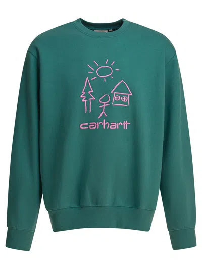CARHARTT CARHARTT WIP GREEN POLYESTER SWEATSHIRT