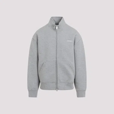 Carhartt Wip Grey Alda Zip Sweat Cotton Jacket In Neutral
