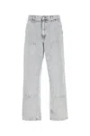Carhartt Work In Progress Double Knee Organic Cotton Canvas Carpenter Pants In Gray
