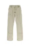 Carhartt Wip Grey Denim Double Knee Pant In Gray
