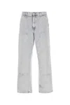 Carhartt Work In Progress Double Knee Organic Cotton Canvas Carpenter Pants In Gray