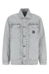 Carhartt Wip Button-up Organic Cotton Jacket In White