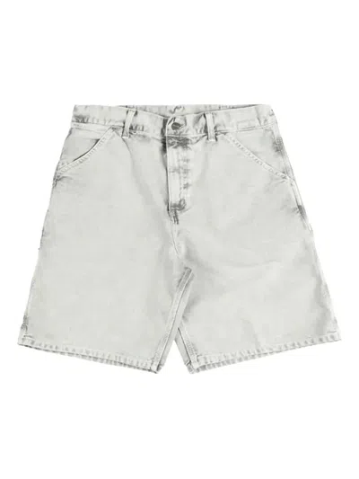 Carhartt Wip Grey Denim Single Knee Short In Blue