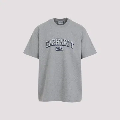 CARHARTT CARHARTT WIP GREY S/S HEAVY DUTY COTTON T-SHIRT