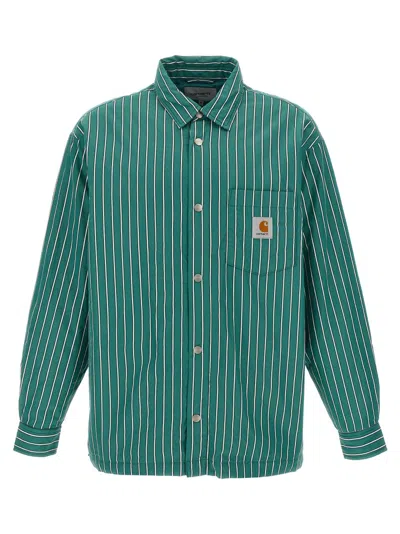 Carhartt Wip 'grimsby' Overshirt In Green