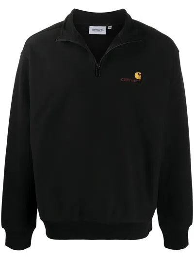 CARHARTT CARHARTT WIP "HALF ZIP AMERICAN SCRIPT" SWEAT CLOTHING