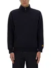 Carhartt Wip Felpa Mezza Zip Chase In Blue