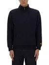 Carhartt Wip Felpa Mezza Zip Chase In Blue