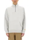 Carhartt Wip Half Zipper Sweatshirt In Gray