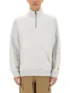 Carhartt Chase Half-zip Sweatshirt In Grey